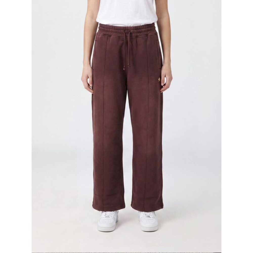Straight-Leg Cotton Jogging Trousers Golden Goose With Contrast Logo